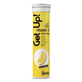 Uplab Pharmaceuticals Get Up Vitamin C Βιταμίνη για Ενέργεια & Ανοσοποιητικό 1000mg Λεμόνι, 20αναβρ. δισκία