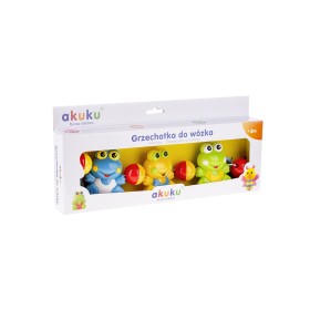 Akuku A0353 Παιχνίδι Δραστηριότητας Αλυσίδα καροτσιού Χρωματιστά Βατραχάκια 3m+, 1τμχ