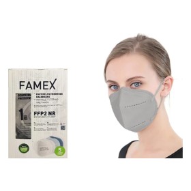 Famex Μάσκα Προστασίας FFP2 NR Μπορντό,10τμχ