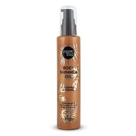Natura Siberica-Organic Shop Body Shimmer Oil , Λάδι Σώματος για Λάμψη, Καραμέλα & Παπάγια, 100ml