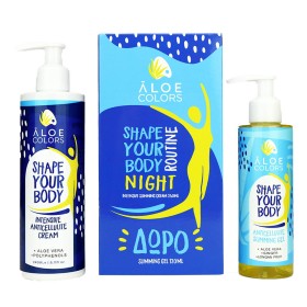 Aloe Colors Shape Your Body Night Routine Βραδινή Ρουτίνα για Αντιμετώπιση της Κυτταρίτιδας & του Τοπικού Πάχους Intensive Anticellulite Slimming Cream 240ml & Δώρο Anticellulite Slimming Gel 120ml