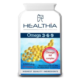 Healthia Omega 3 6 9 Συμπλήρωμα Διατροφής με Ωφέλιμα Λιπαρά Οξέα 1000mg, 90 caps