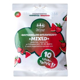 Kaiser Γλειφιτζούρια με Φυτικές Ίνες & Βιταμίνες Καρπούζι/Φράουλα, 10τμχ