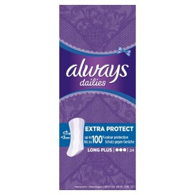 Always Dailies Long Plus Extra Protect Σερβιετάκια για Καθημερινή Χρήση, 24 τεμάχια
