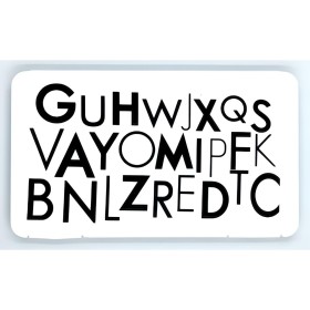 Θήκη Μάσκας Προστασίας - άσπρη με γράμματα