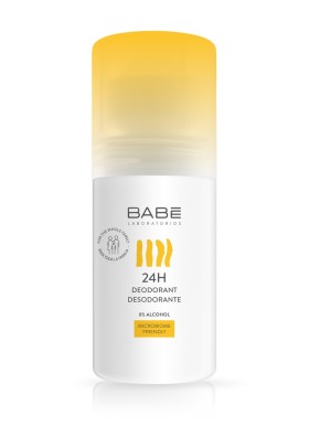 Babe Laboratorios 24h Roll on Deodorant Αποσμητικό με 24Ωρη Δράση Χωρίς Οινόπνευμα Κατάλληλο & για Παιδιά Άνω των 8 Ετών, 50ml