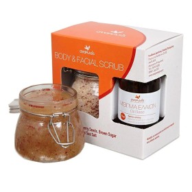 Anaplasis Body & Facial Scrub με Καστανή Ζάχαρη Ελληνικό Αλάτι Μεσολογγίου & Σπόρους Cranberry, 2τμχ