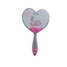 Ro-Ro Accessories MR193 Παιδικός Καθρέφτης Χειρός Σε Σχήμα Καρδιάς με Κύκνο, 1τμχ	