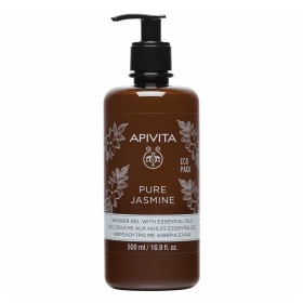 Apivita Eco Pack Pure Jasmine Aφρόλουτρο με Aιθέρια Έλαια & Γιασεμί, 500ml