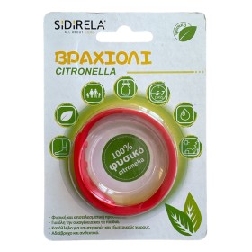 Sidirela Αντικουνουπικό Βραχιόλι Σιλικόνης Citronella Κόκκινο, 1τμχ