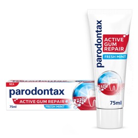 Parodontax Active Gum Repair Fresh Mint, Οδοντόκρεμα για την Aποκατάσταση των Ούλων που Aιμορραγούν από την 1η Εβδομάδα, 75ml