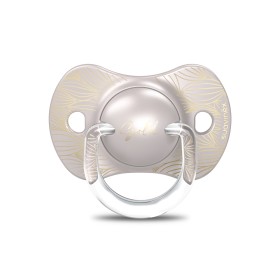 Suavinex Πιπίλα Σιλικόνης για 6-18 μηνών Physio Gold Grey, 1τμχ