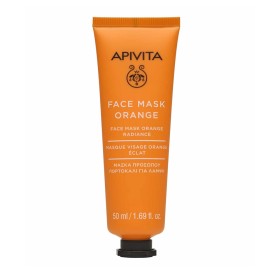 Apivita Face Mask Orange Μάσκα Λάμψης Προσώπου με Πορτοκάλι για Όλους τους Τύπους Επιδερμίδας, 50ml