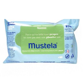 Δώρο - Mustela Eco-Responsible Natural Fiber Cleansing Wipes Απαλά Οικολογικά Μαντηλάκια Καθαρισμού, 60τμχ
