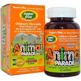Natures Plus Animal Parade Orange Flavor 90 Μασώμενες Ταμπλέτες