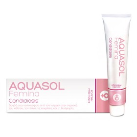 Aquasol Femina Candidiasis Κρέμα - Γέλη για την Αντιμετώπιση της Μυκητιασικής Κολπίτιδας, 30ml
