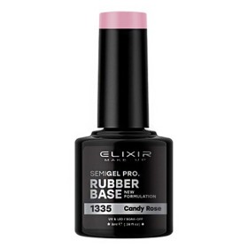 Elixir Semigel Ημιμόνιμο Βερνίκι Νυχιών Candy Rose 1335, 8ml