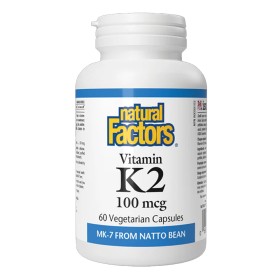 Natural Factors Vitamin K2 100 μg, 60 φυτικές κάψουλες