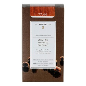 Korres Argan Oil Advanced Colorant Μόνιμη Bαφή Mαλλιών 77.44 Ξανθό Έντονο Χάλκινο, 50ml