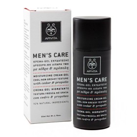 Apivita Mens Care Κρέμα-Gel Ενυδάτωσης Δροσερή, Μη Λιπαρή Υφή με Κέδρο & Προπόλη, 50ml