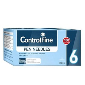 Project ControlFine Pen Needles Αποστειρωμένα Βελονάκια Μιας Χρήσης για Πένα Ινσουλίνης Διαστάσεων 6mm x 31G, 100τμχ