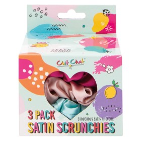 Chit Chat Σετ Σατέν Λαστιχάκια Μαλλιών 3 Pack Satin Scrunchies, 3τμχ