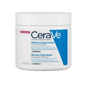 CeraVe Moisturising Cream Baume Hydratant Ενυδατική Κρέμα Προσώπου και Σώματος με Ceramides και Υαλουρονικό Οξύ για Ξηρό/Πολύ Ξηρό Δέρμα, 454gr