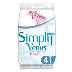 Gillette Simply Venus Basic 3 Blades Ξυραφάκια Μίας Χρήσης, 4τμχ