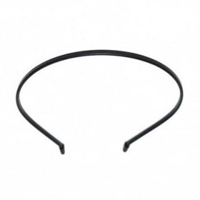 Ro accessories Μαύρη Στέκα Καουτσούκ