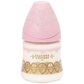 Suavinex Couture Μπιμπερό με Φυσιολογική Θηλή Σιλικόνης 150ml Άσπρο