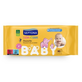  Septona Calm N Care Chamomile Μωρομάντηλα χωρίς Οινόπνευμα & Parabens με Χαμομήλι, 1440τεμ