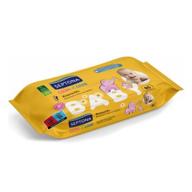 Septona Calm N Care Chamomile Μωρομάντηλα χωρίς Οινόπνευμα & Parabens με Χαμομήλι, 80τμχ