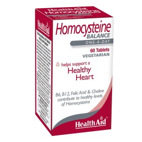Health Aid Homocysteine Balance, Συμπλήρωμα Διατροφής Για Εξισορρόπηση Των Επιπέδων Ομοκυστεΐνης Στο Αίμα, 60tabs
