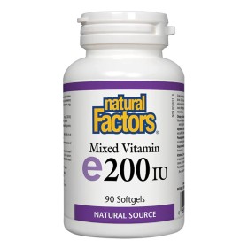 Natural Factors  Mixed Vitamin e200 IU, 90 μαλακές κάψουλες