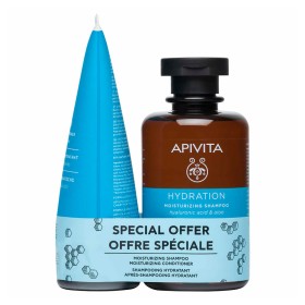 Apivita Promo Moisturizing Shampoo & Conditioner Set, Σαμπουάν 250ml και Μαλακτική Κρέμα Ενυδάτωσης, 150ml