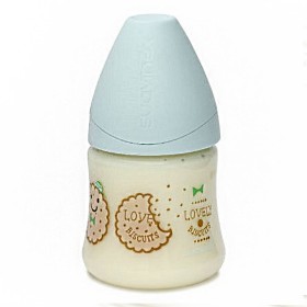 Suavinex Μπιμπερό Πλαστικό Ανατομική Θηλή Μ Latex 0-6m Πράσινο, 150ml