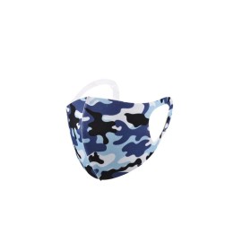 Μάσκα Προστασίας Υφασματίνη -  CAMO STYLE ΜΠΛΕ