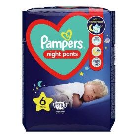 Pampers Night Pants Πάνες Βρακάκι No. 6 για 15+kg, 19τμχ