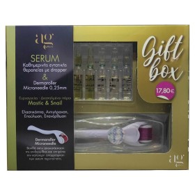 Ag Pharm Gift Box Mastic Serum 2ml 3τμχ, Snail Serum 2ml 2τμχ & Derma Roller System 540 Needles DRS25 (0.25mm) 1τμχ