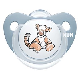Nuk Ορθοδοντική Πιπίλα Disney Winnie the Pooh Σιλικόνη 0-6m Ροζ Garry, 1τμχ