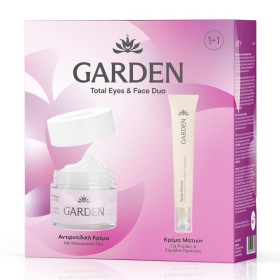 Garden Total Eyes Face Duo No7 Αντιρυτιδική Κρέμα με Υαλουρονικό Οξύ 50ml + Κρέμα Ματιών με Πεπτίδιο & Μεταλλικό Απλικατέρ 20ml