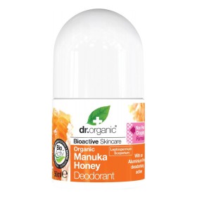 Dr. Organic Aποσμητικό σε μορφή roll-on με Βιολογικό Μέλι Μανούκα, 50ml