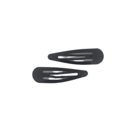 Ro-Ro Accessories Κλικ Κλακ Μαύρα 7cm Σετ, 2τμχ