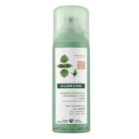 Klorane Dry Shampoo με Τσουκνίδα για Λιπαρά Μαλλιά Καστανά/Μαύρα Μαλλιά, 50ml