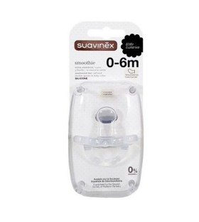 Suavinex Smoothie Silicone Πιπίλα Σιλικόνης 0-6m Μπλέ, 1τμχ