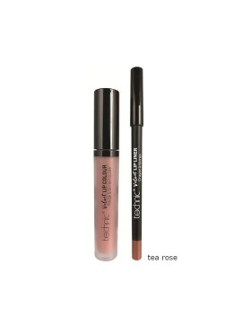 Technic Velvet Lip Kits Tea Rose Σετ Lip Gloss & Μολύβι, 2 τμχ