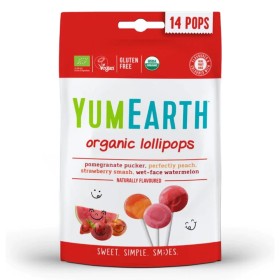 Yumearth Βιολογικά Γλειφιτζούρια Φρούτων Perfectly Peach, 1τμχ
