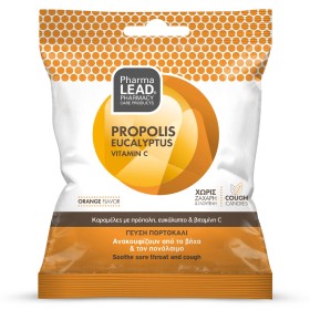 Pharmalead Nutralead Cough Candies Propolis Eucalyptus Vitamin C Orange, 40gr