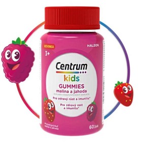 Centrum Kids Gummies Παιδική Πολυβιταμίνη Γεύση Φράουλα Βατόμουρο, 60 ζελεδάκια