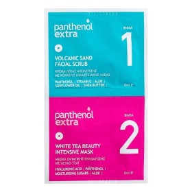 Medisei Panthenol Extra Volcanic Sand Facial Scrub, 8ml & White Tea Beauty Intensive Mask, 8ml
